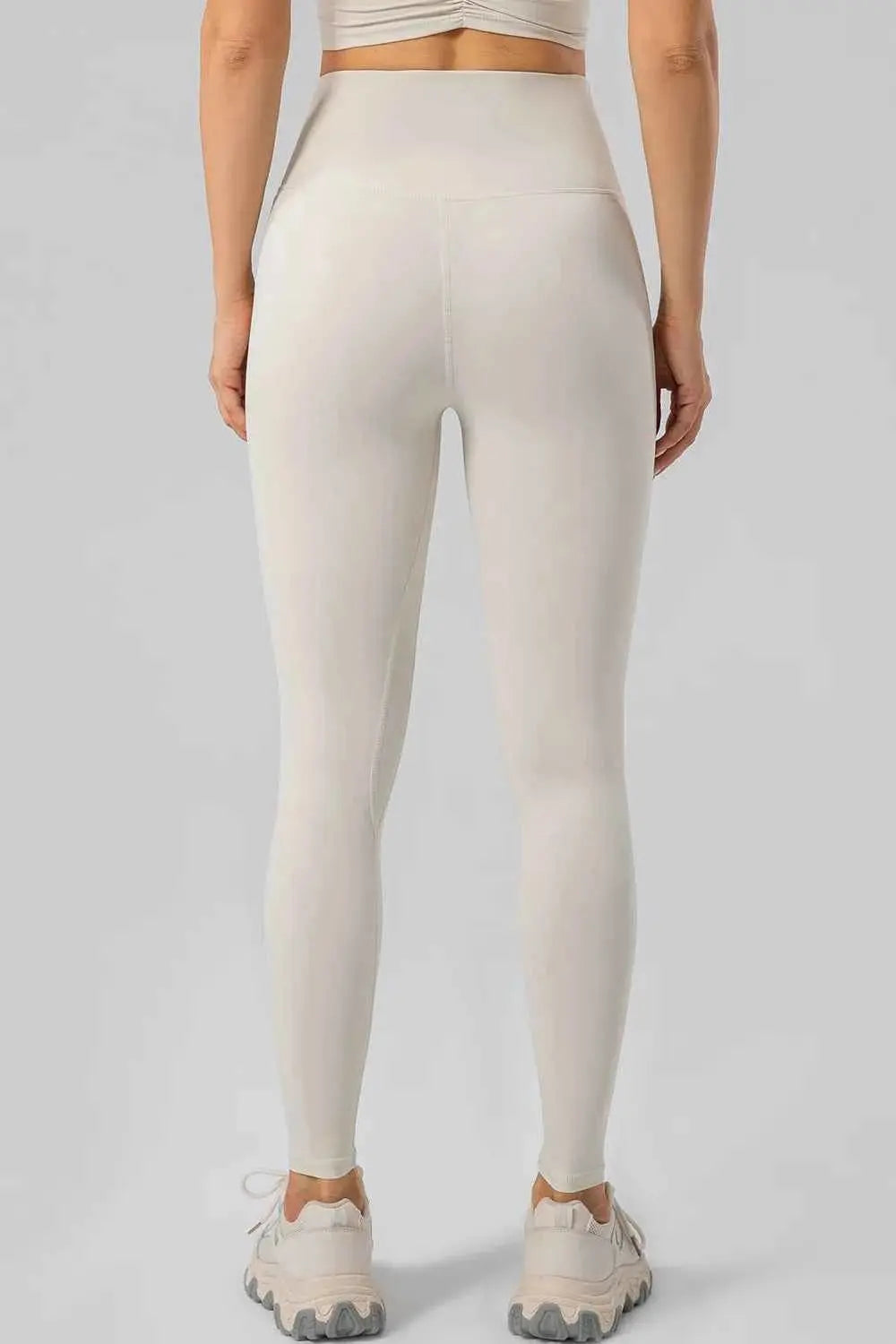 High Waist Wide Waistband Active Leggings - Mr Lou’s Place