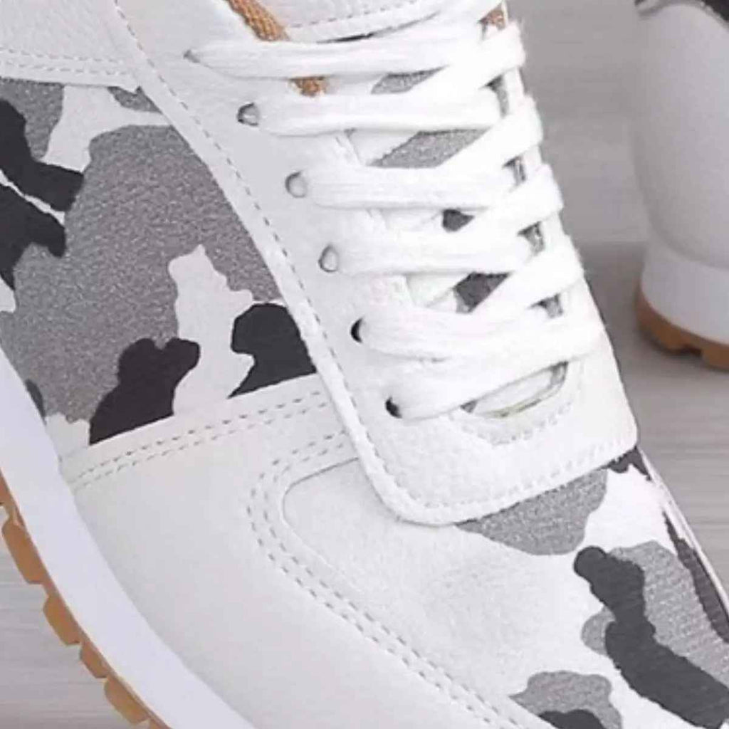 Tied Printed PU Leather Athletic - Mr Lou’s Place