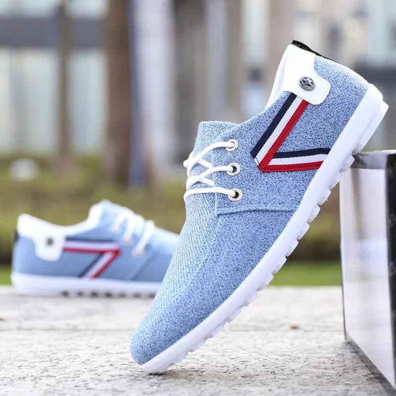 Men'S Soft-Soled Canvas Shoes, Sports And Leisure Old Beijing Cloth Shoes, Peas Shoes - Mr Lou’s Place