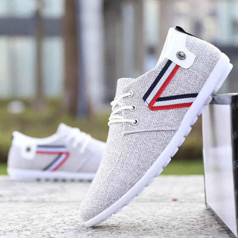 Men'S Soft-Soled Canvas Shoes, Sports And Leisure Old Beijing Cloth Shoes, Peas Shoes - Mr Lou’s Place