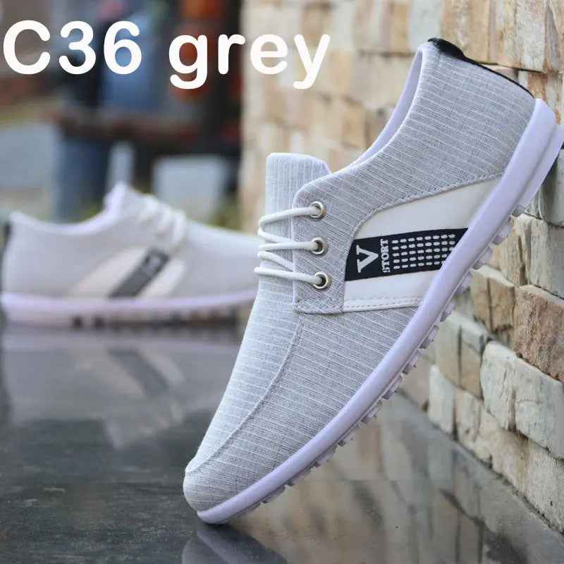 Men'S Soft-Soled Canvas Shoes, Sports And Leisure Old Beijing Cloth Shoes, Peas Shoes - Mr Lou’s Place