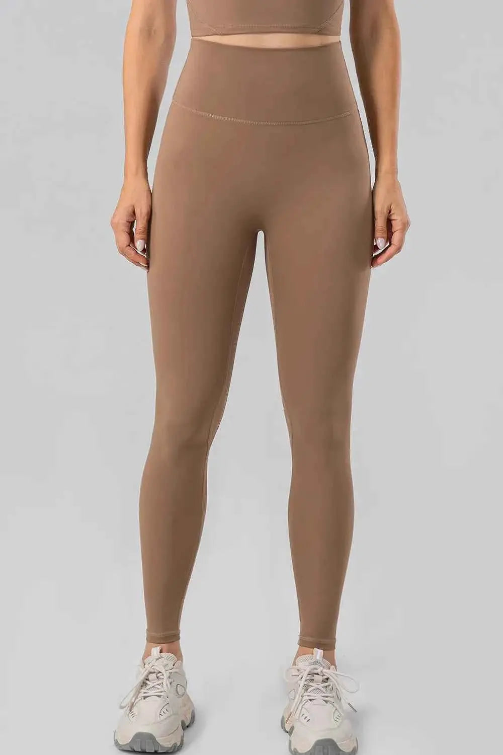 High Waist Wide Waistband Active Leggings - Mr Lou’s Place