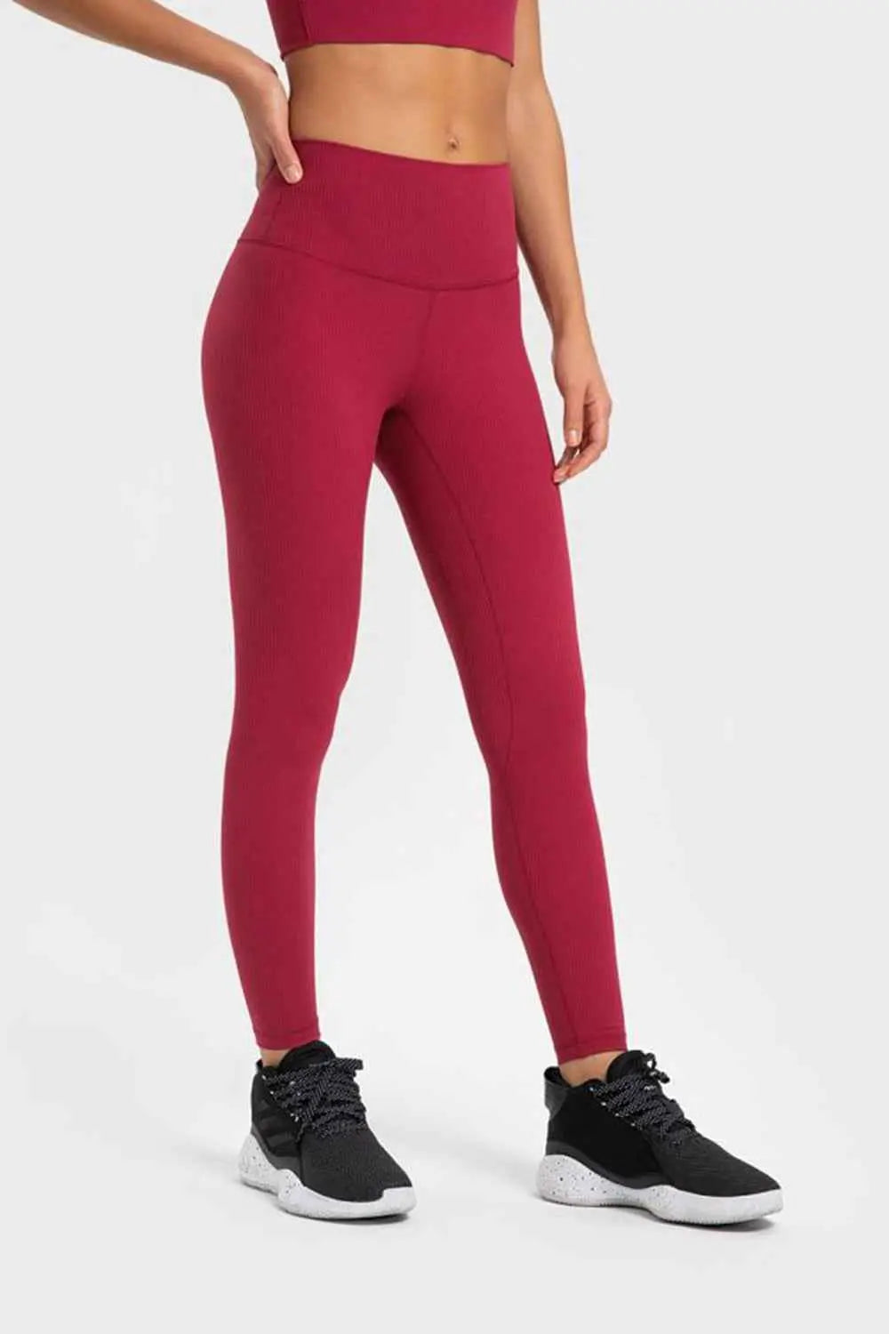 Millennia Highly Stretchy Wide Waistband Yoga Leggings - Mr Lou’s Place
