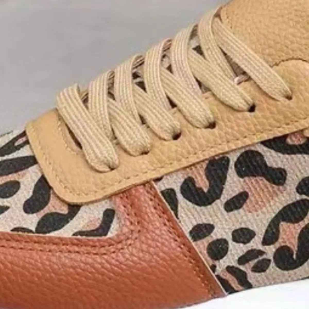 Tied Printed PU Leather Athletic - Mr Lou’s Place