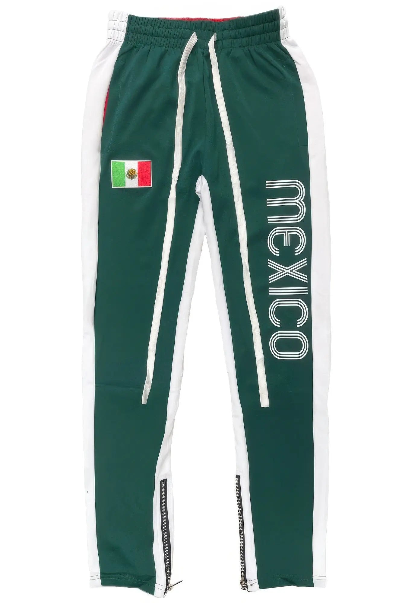 Mexico Print Color Block Track Pants - Mr Lou’s Place