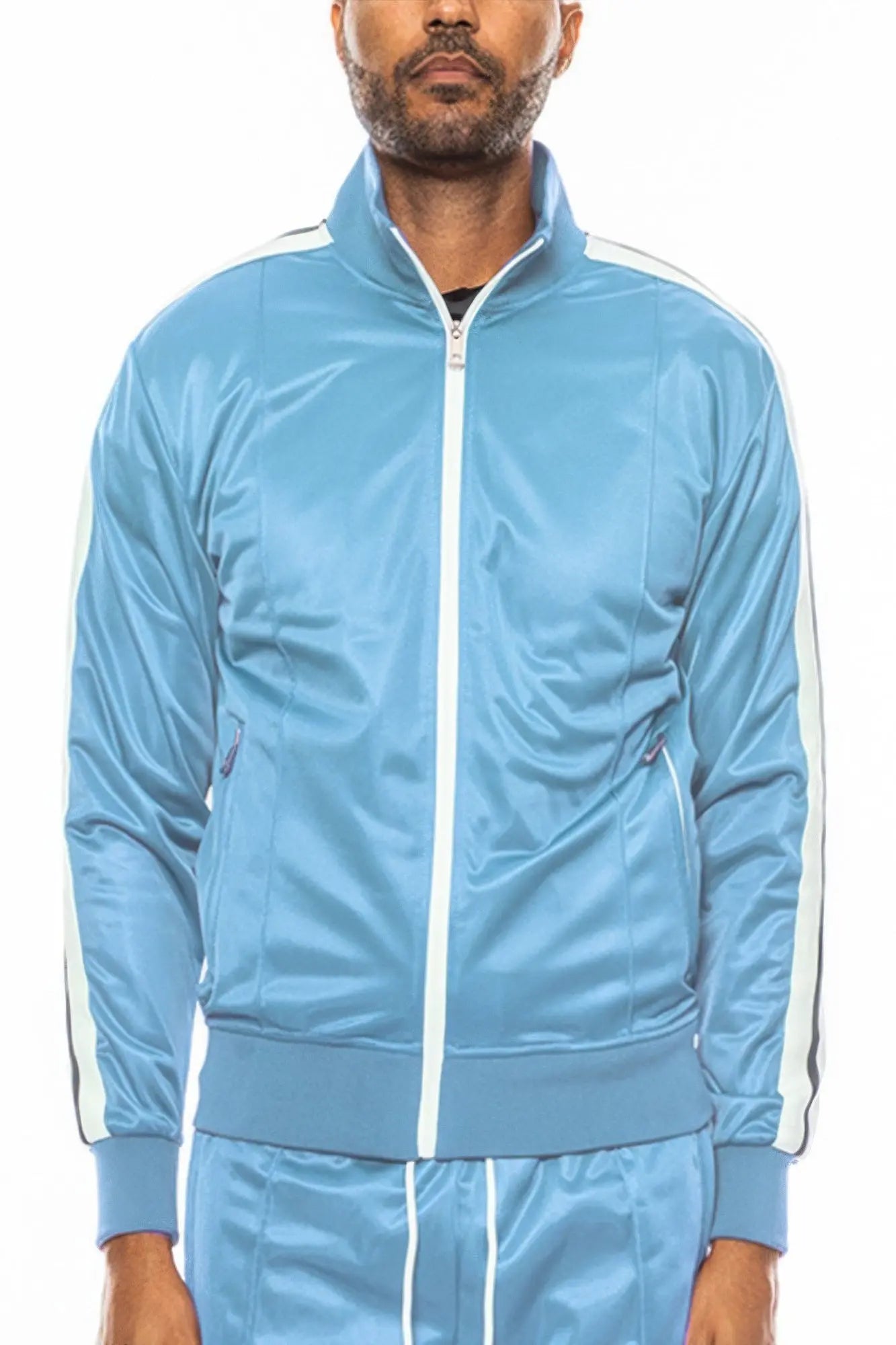 Single Stripe Tape Track Jacket - Mr Lou’s Place