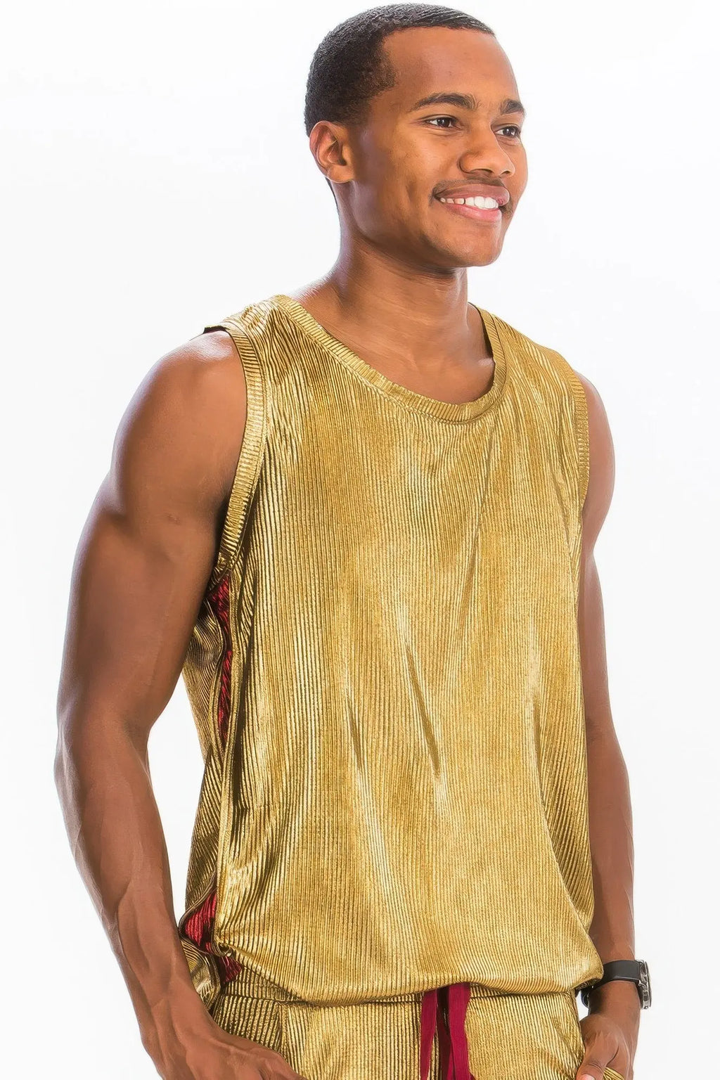 Metallic Flick Tank Top - Mr Lou’s Place