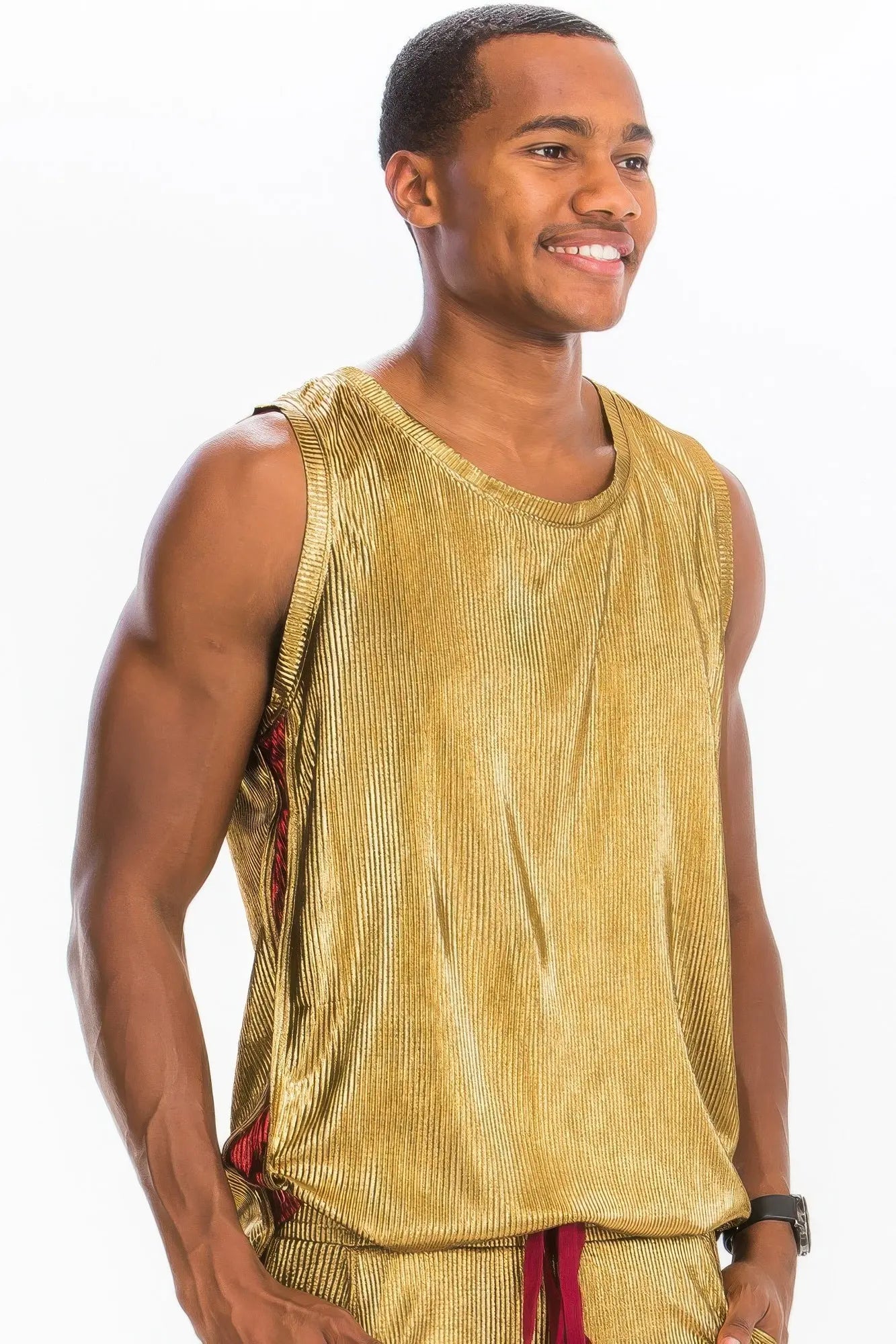 Metallic Flick Tank Top - Mr Lou’s Place
