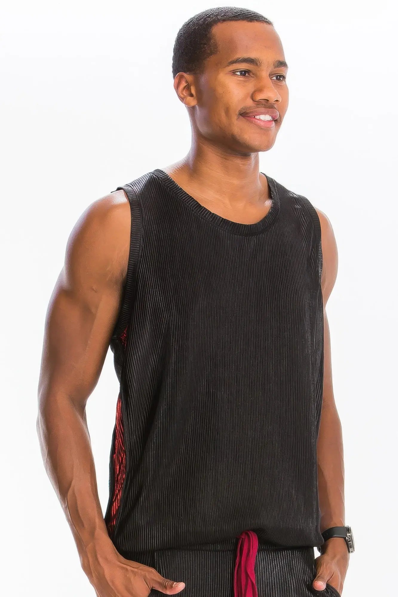 Metallic Flick Tank Top - Mr Lou’s Place