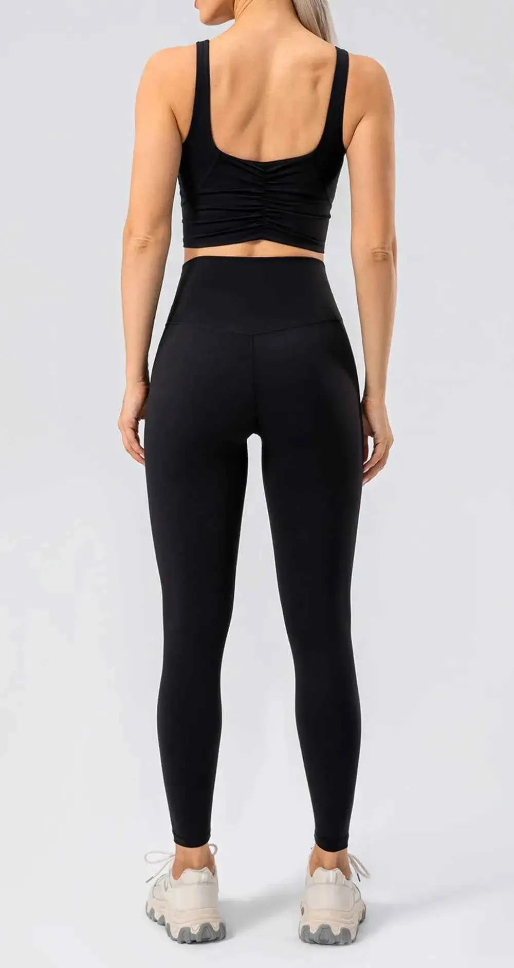 High Waist Wide Waistband Active Leggings - Mr Lou’s Place