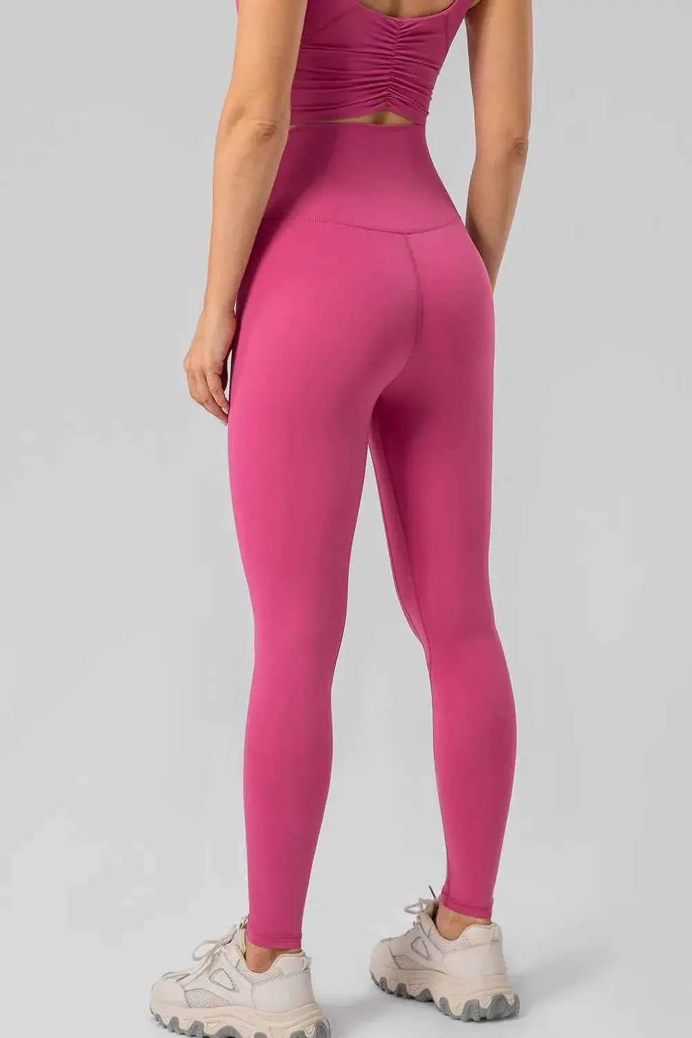 High Waist Wide Waistband Active Leggings - Mr Lou’s Place