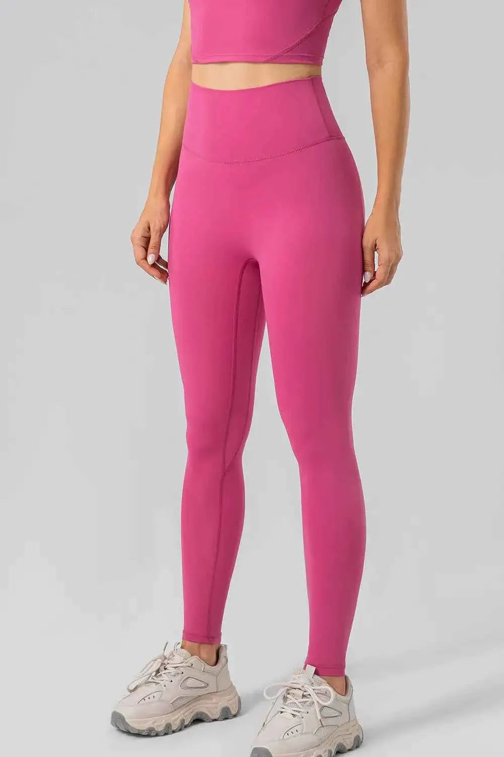 High Waist Wide Waistband Active Leggings - Mr Lou’s Place
